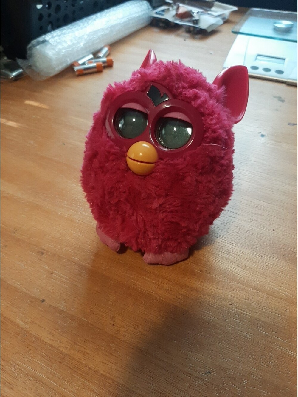 2012 Furby Boom Fuschia Hot Solid Pink Interactive Plush Toy Tested Works Great!